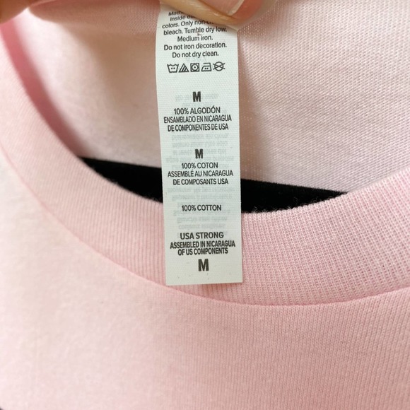 CANVAS BELLA + CANVAS Women's Pink Disney Inspired Leopard Mickey Head Tee sz M - Picture 6 of 7